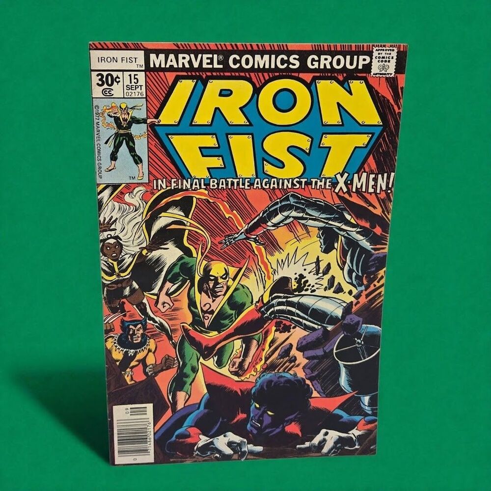 Iron Fist #15 Newsstand 1977 Marvel Comic Bushmaster 1st Appearance X-Men Battle